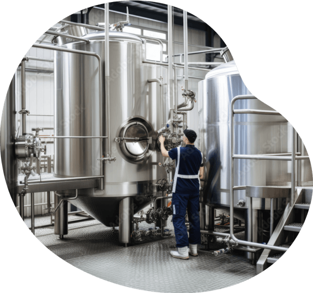 inside bottling plant